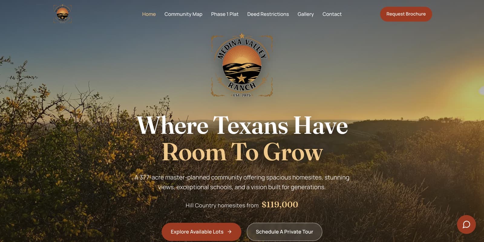 Medina Valley Ranch — website designed by LinuxLab Media
